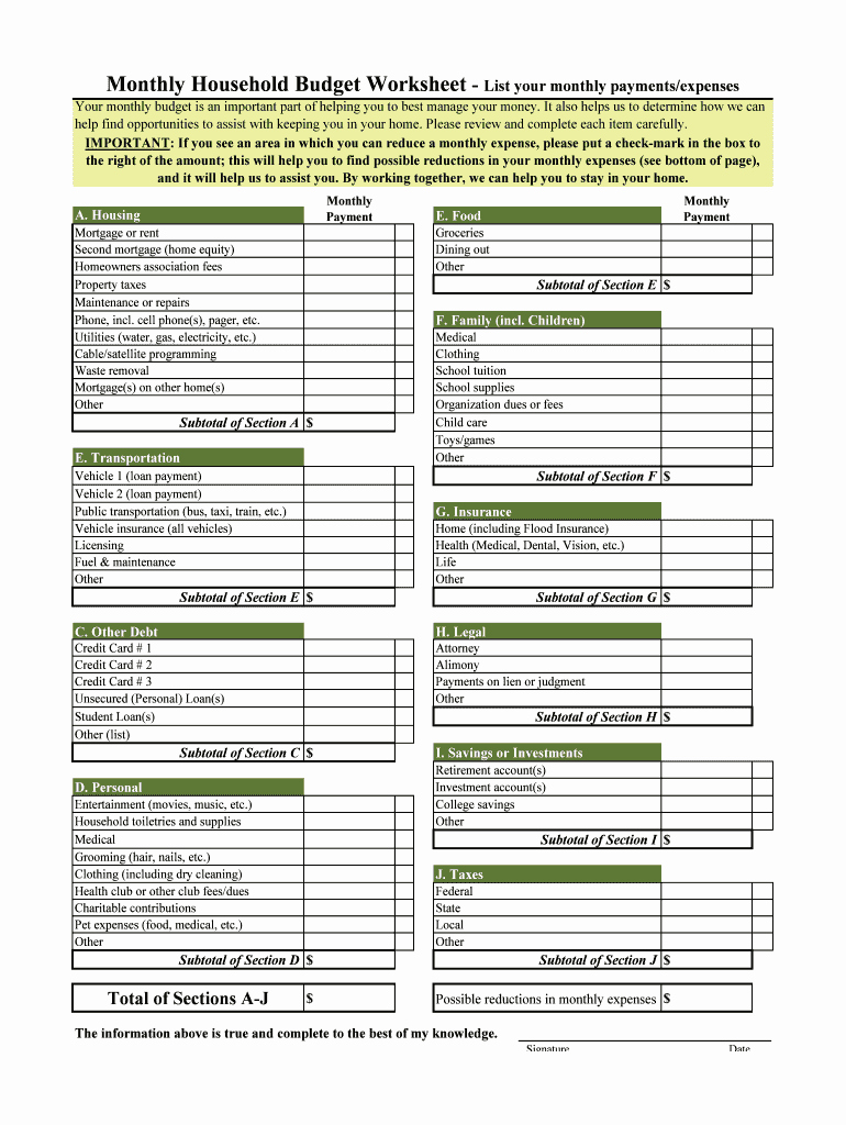 Monthly Budget Worksheet Pdf Unique Fillable Bud Worksheet Pdf Fill Line Printable