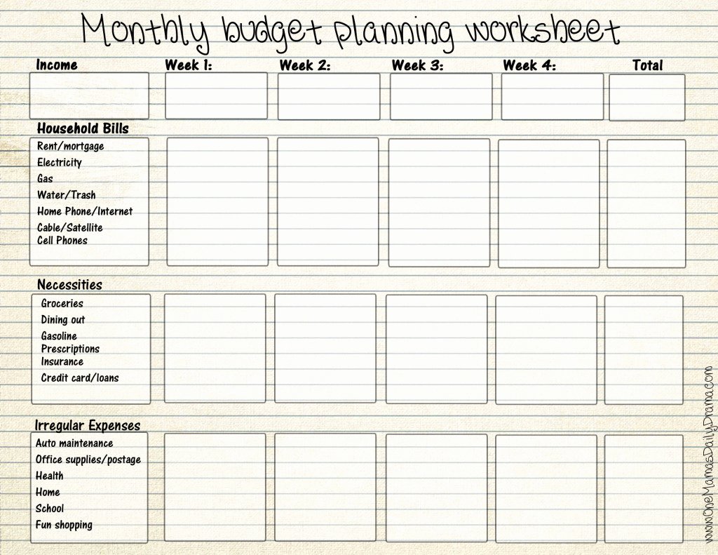 Monthly Budget Worksheet Printable Best Of Inventory List Template Excel Free Printable Spreadsheets