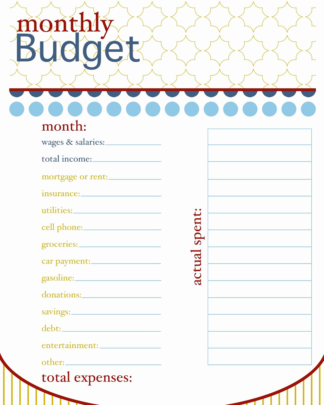 Monthly Budget Worksheet Printable Best Of Sissyprint Daily Planner organization