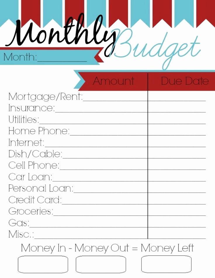 Monthly Budget Worksheet Printable New Monthly Bud Printable Woman Of Many Roles