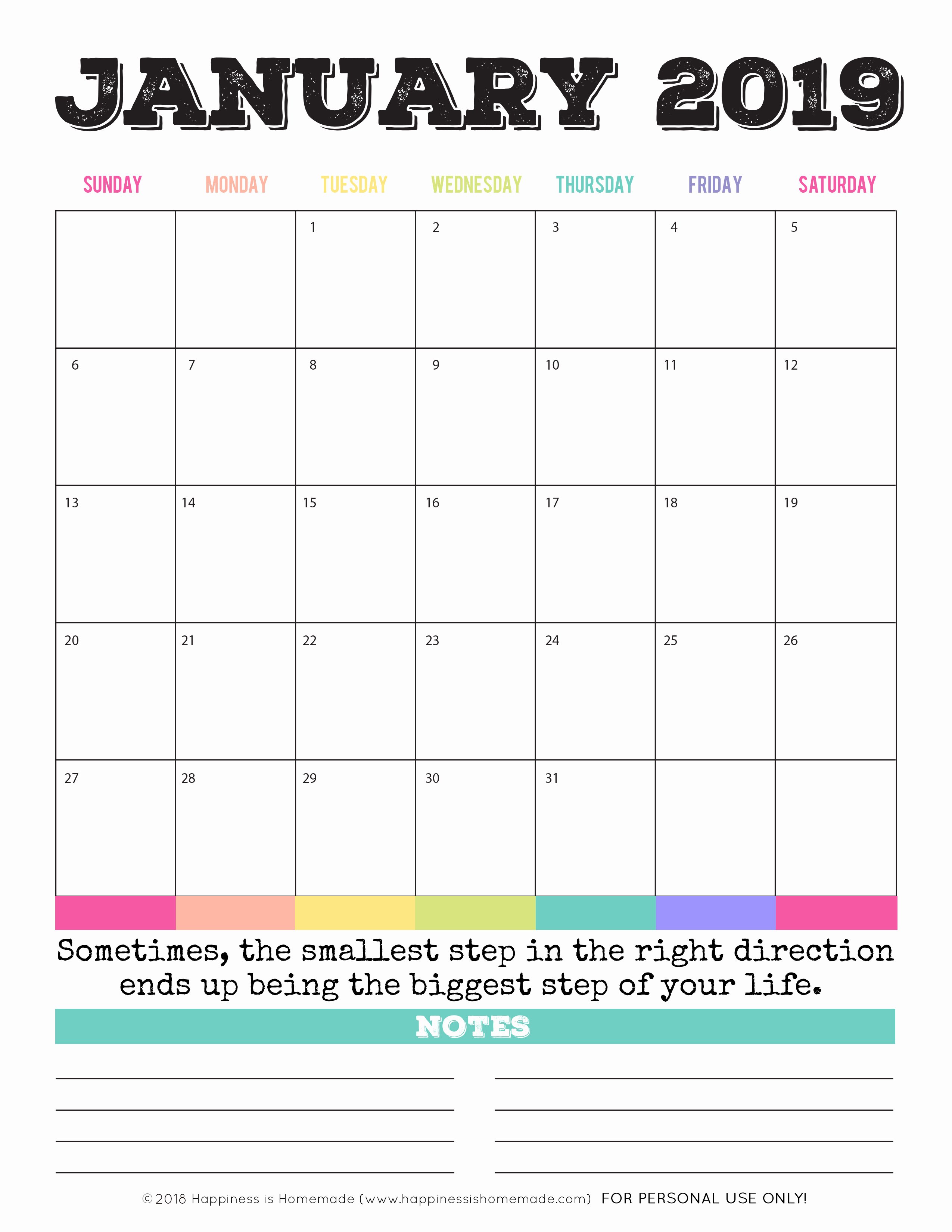 Monthly Calendar Template 2019 Beautiful 2019 Free Printable Calendar Printable Monthly Calendar