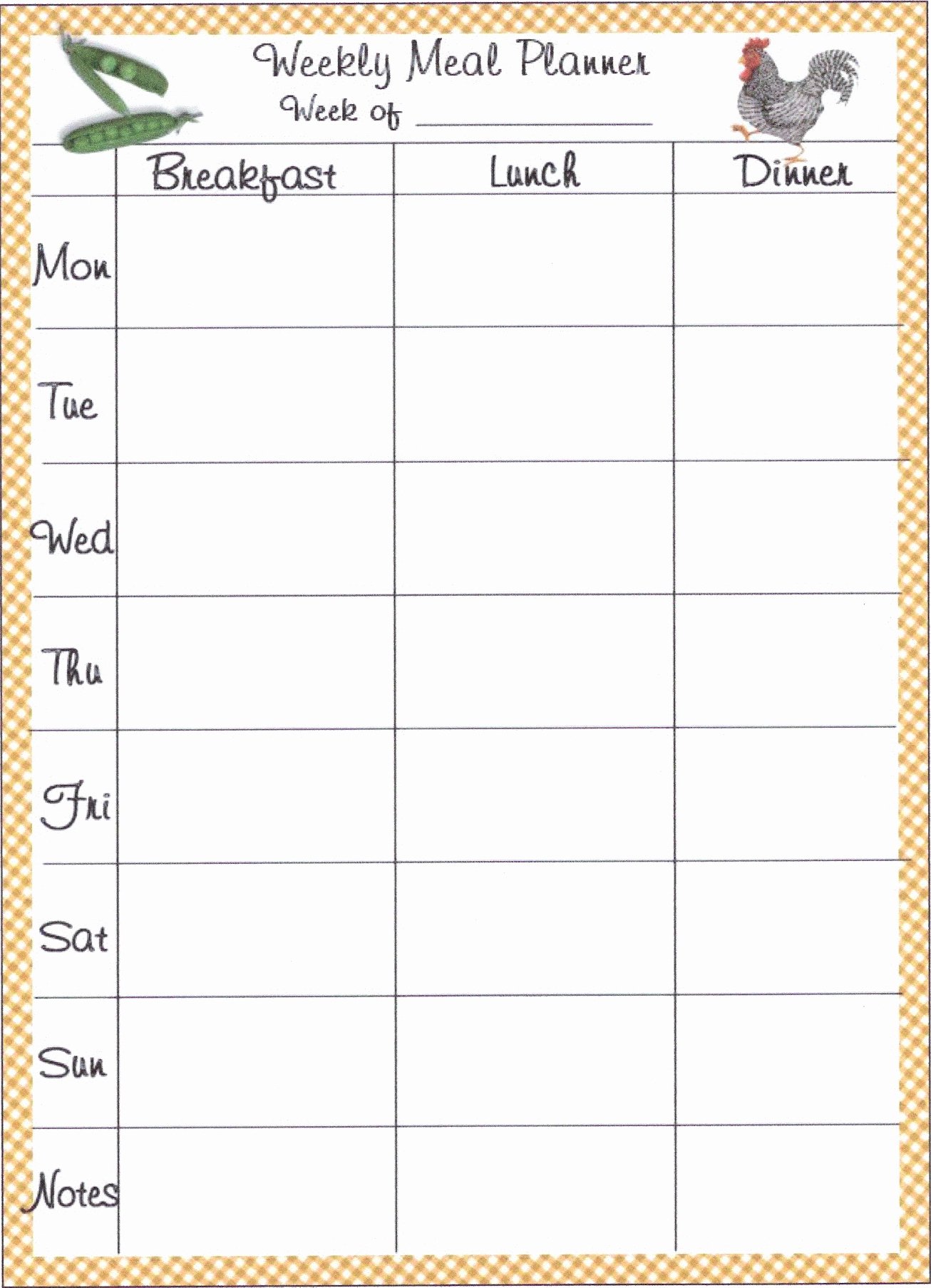 Monthly Meal Planner Template Awesome 45 Printable Weekly Meal Planner Templates