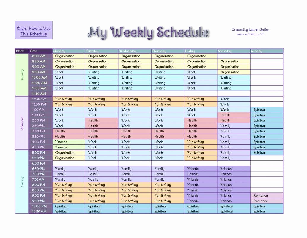 Monthly Schedule Template Excel Elegant Rotating Shift Schedule