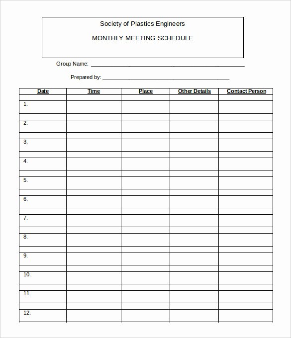 Monthly Schedule Template Excel New Monthly Rota Template – Planner Template Free