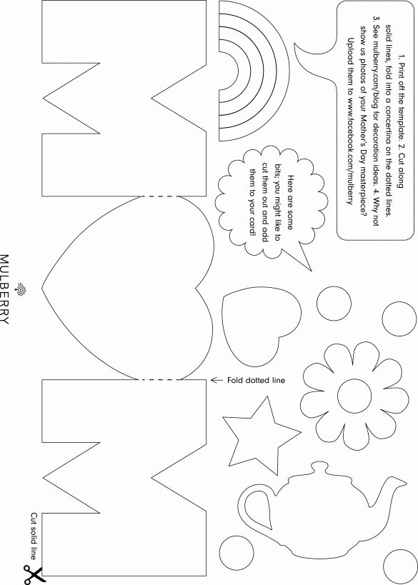 Mothers Day Card Template Awesome Mothers Day Card Template Print Print Print