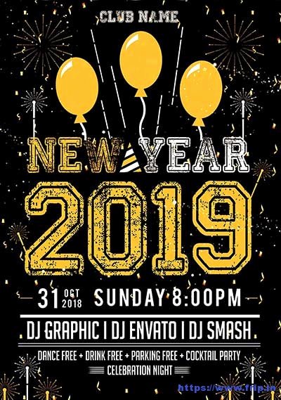 New Years Eve Flyer Awesome 75 Best New Year Flyer Print Templates 2019
