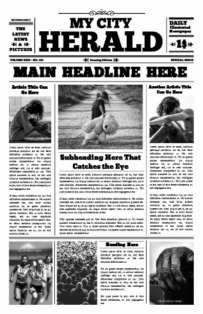 Newspaper Front Page Template Beautiful Free Newspaper Templates Print and Digital