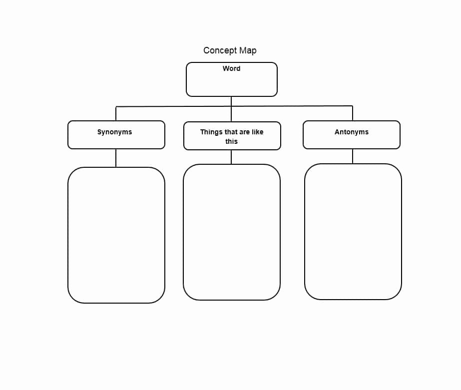 Nursing Concept Mapping Template Best Of 40 Concept Map Templates [hierarchical Spider Flowchart]