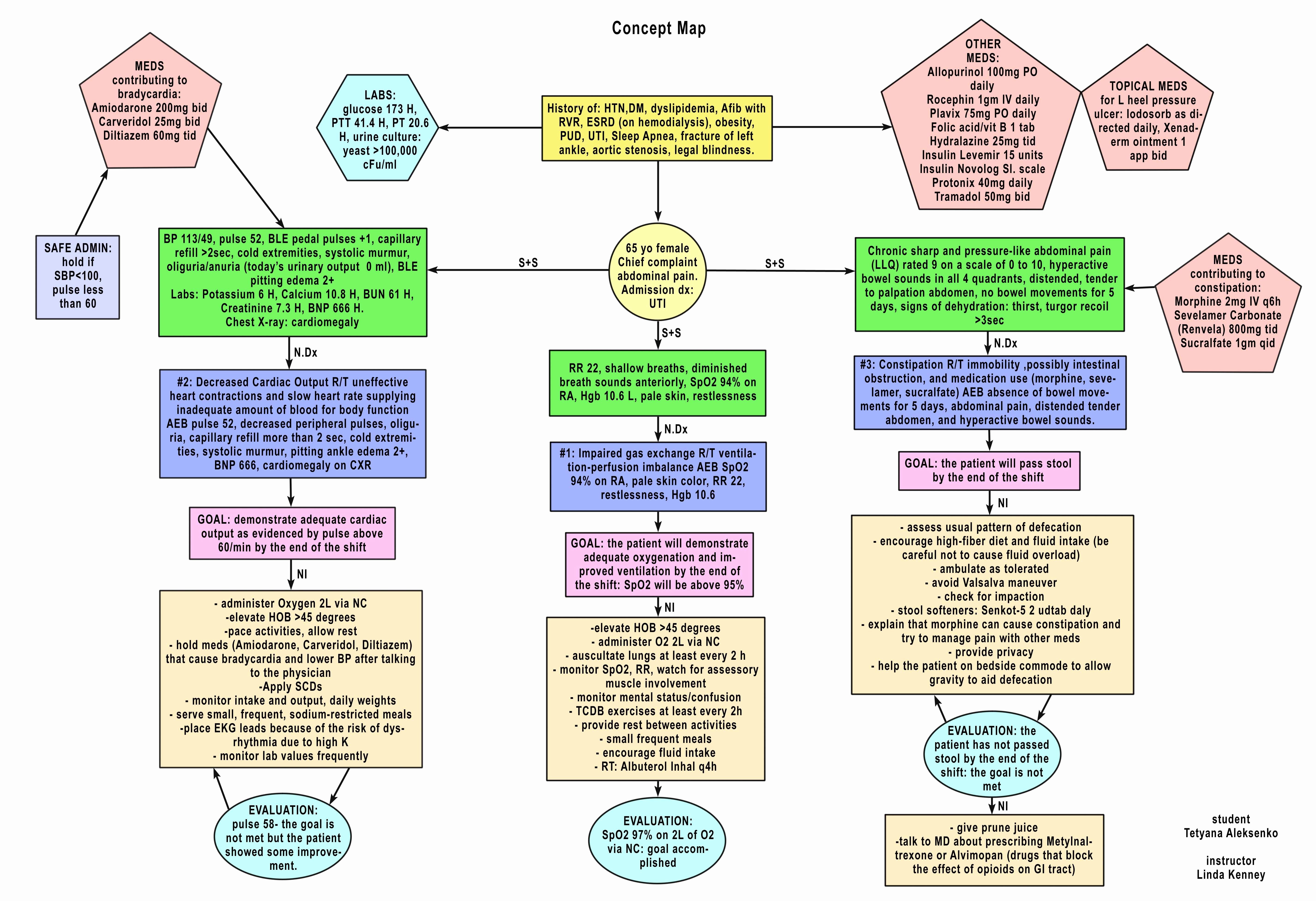 Nursing Concept Mapping Template Luxury Nursing Concept Map with Key Google Search