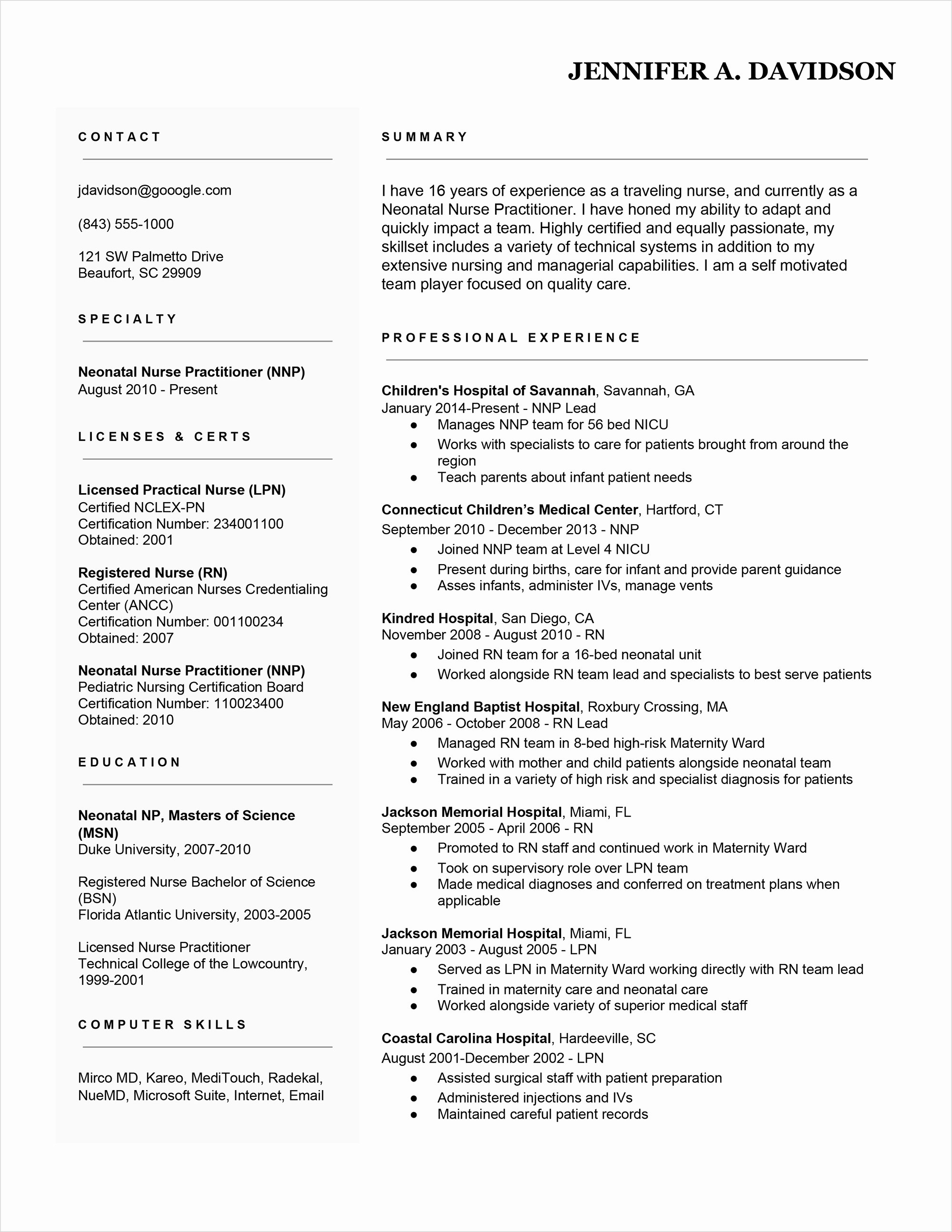 Nursing Student Resume Template New Travel Nurse Resume Examples 7 Secrets for Standing Out