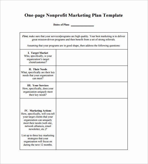 One Page Marketing Plan Luxury 9 Marketing Action Plan Templates Doc Pdf