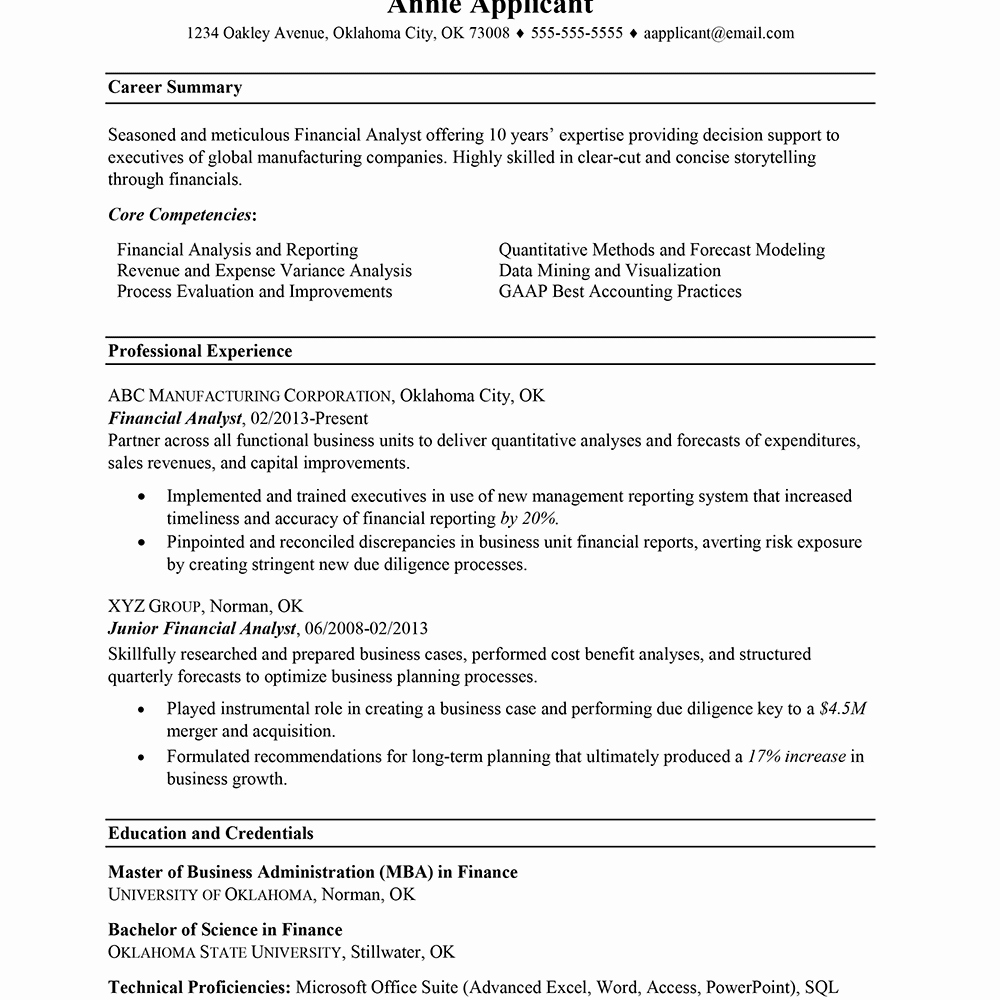 One Page Resume Examples Beautiful How Many Pages A Resume Should Be