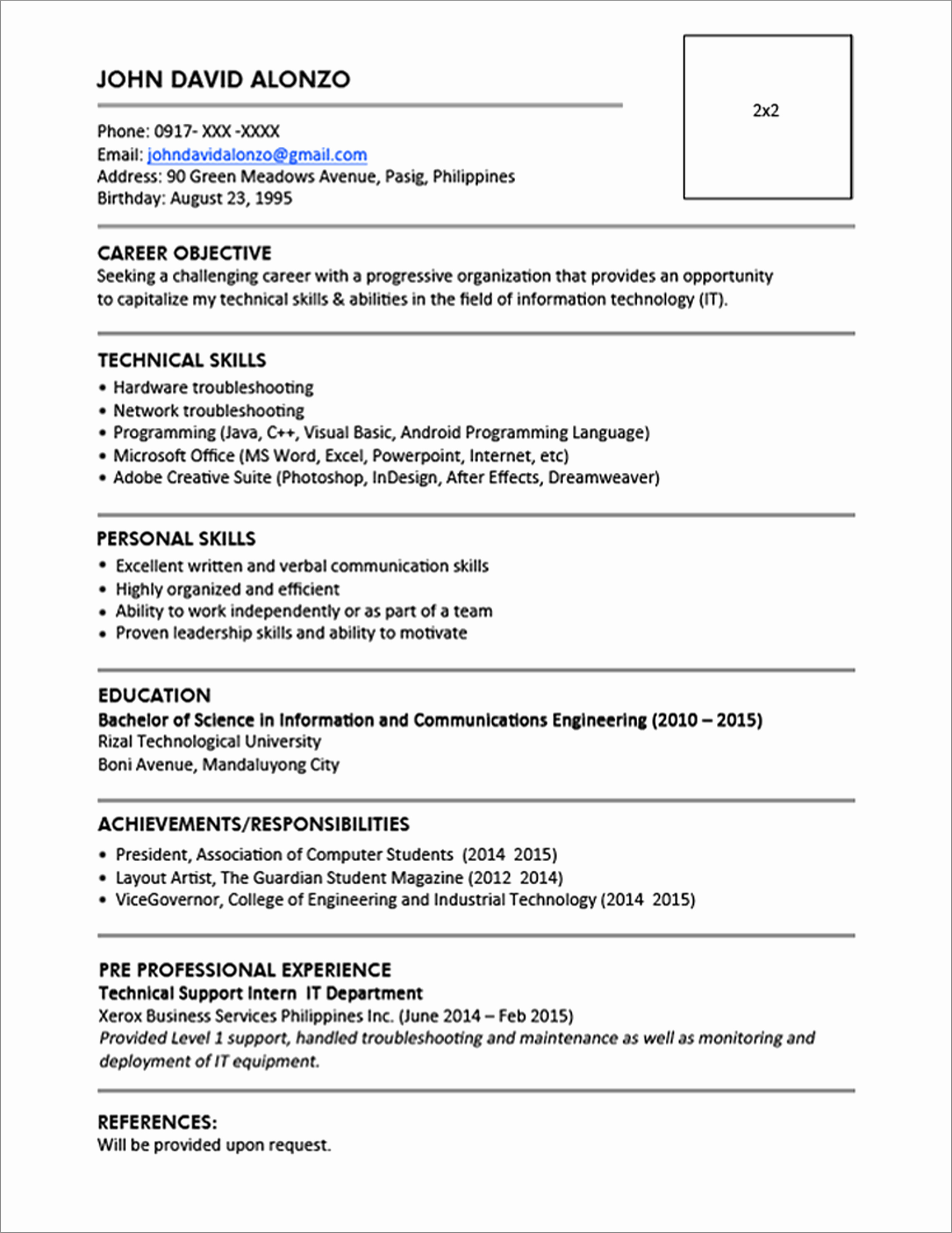 One Page Resume Examples Luxury Resume Templates You Can Download