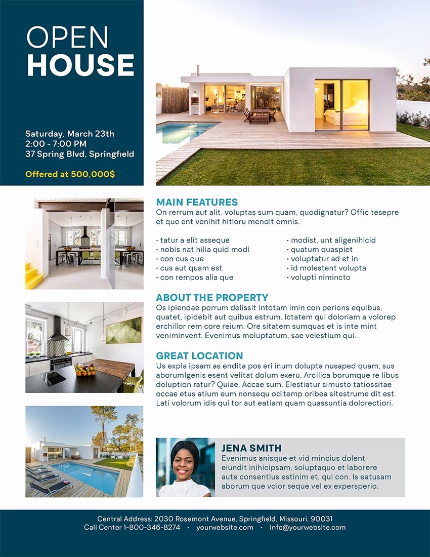 Open House Flyers Template Fresh How to Make An Open House Flyer Template In Indesign