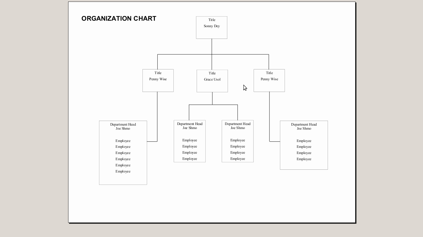 Organizational Chart Template Free Lovely Playing with Sid How Do You Create An organization Chart