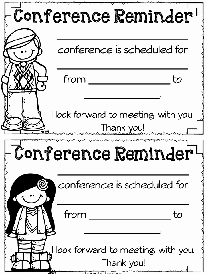 Parent Teacher Conference forms Luxury Parent Teacher Conference forms Fun In First