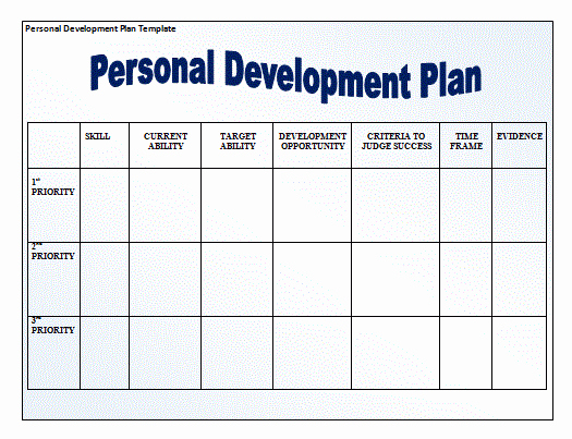 Personal Development Plan Template Inspirational 11 Personal Development Plan Templates