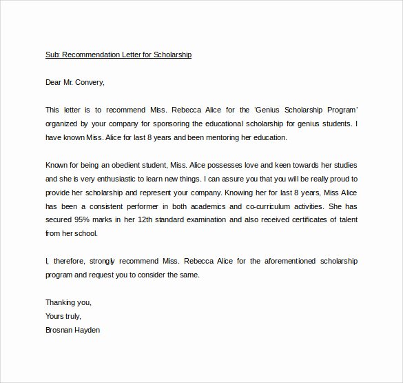 Personal Recommendation Letter Sample Luxury Sample Personal Letter Of Re Mendation 16 Download