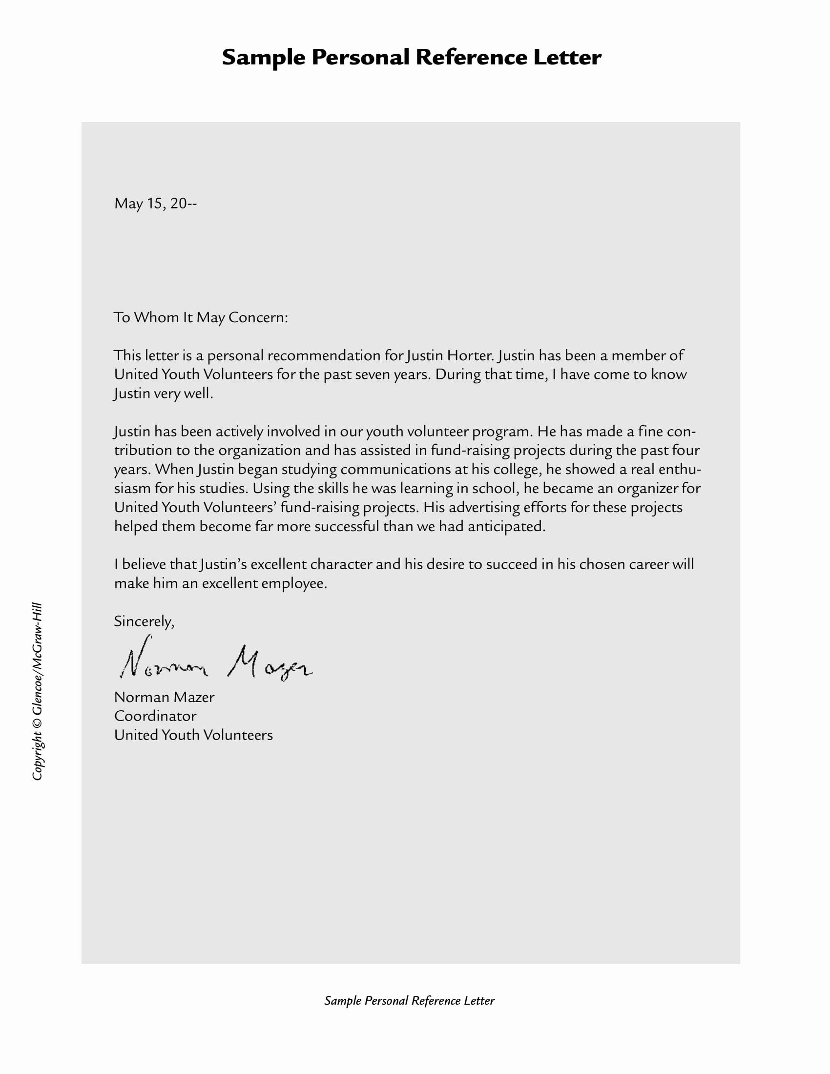 Personal Recommendation Letter Sample New 10 Personal Re Mendation Letter Examples Pdf Word