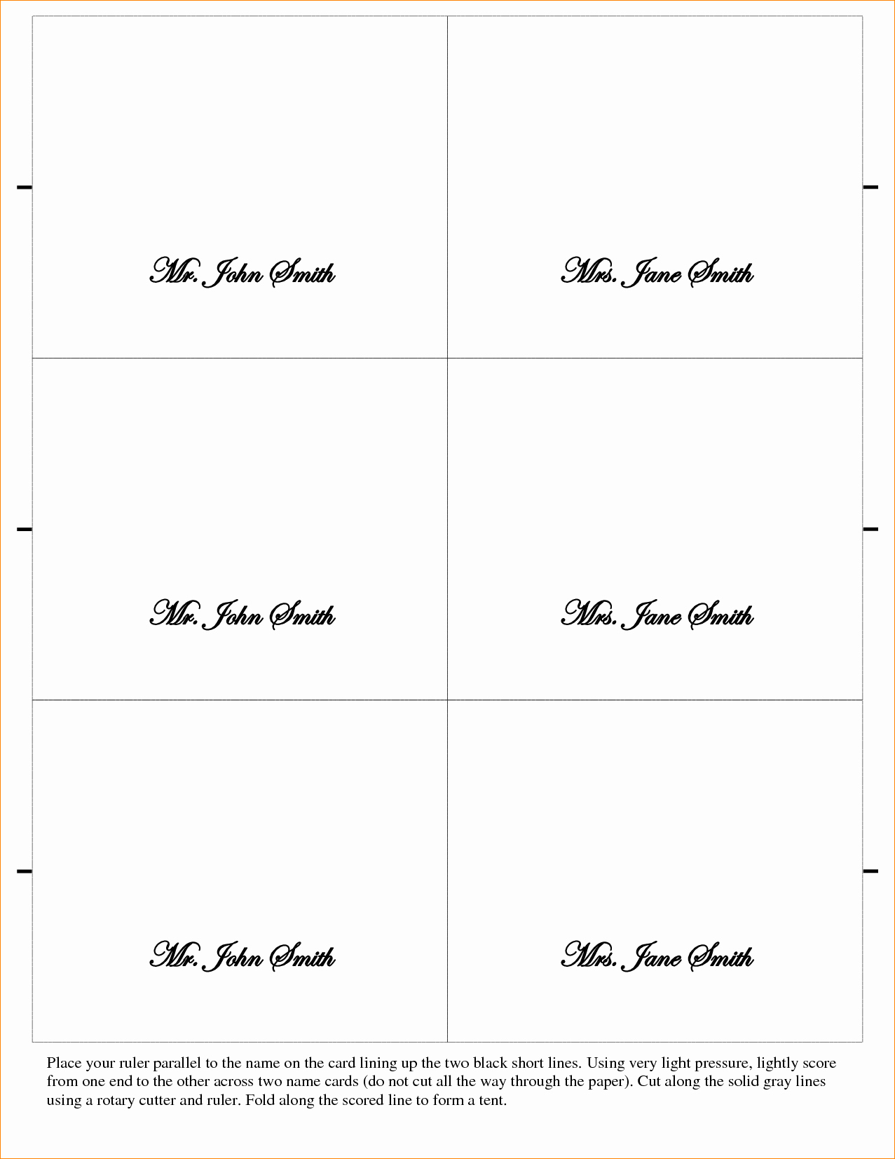 Place Card Template Word Beautiful 5 Placecard Template