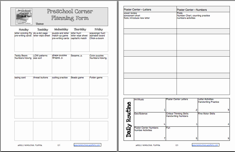 Pre Kindergarten Lesson Plan Template Awesome the Workbox System to organize Preschool