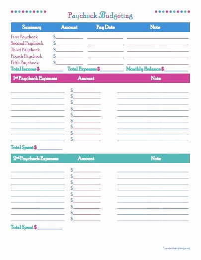 Printable Budget Worksheet Pdf Luxury 10 Free and Brilliant Bud Printables to organize Your