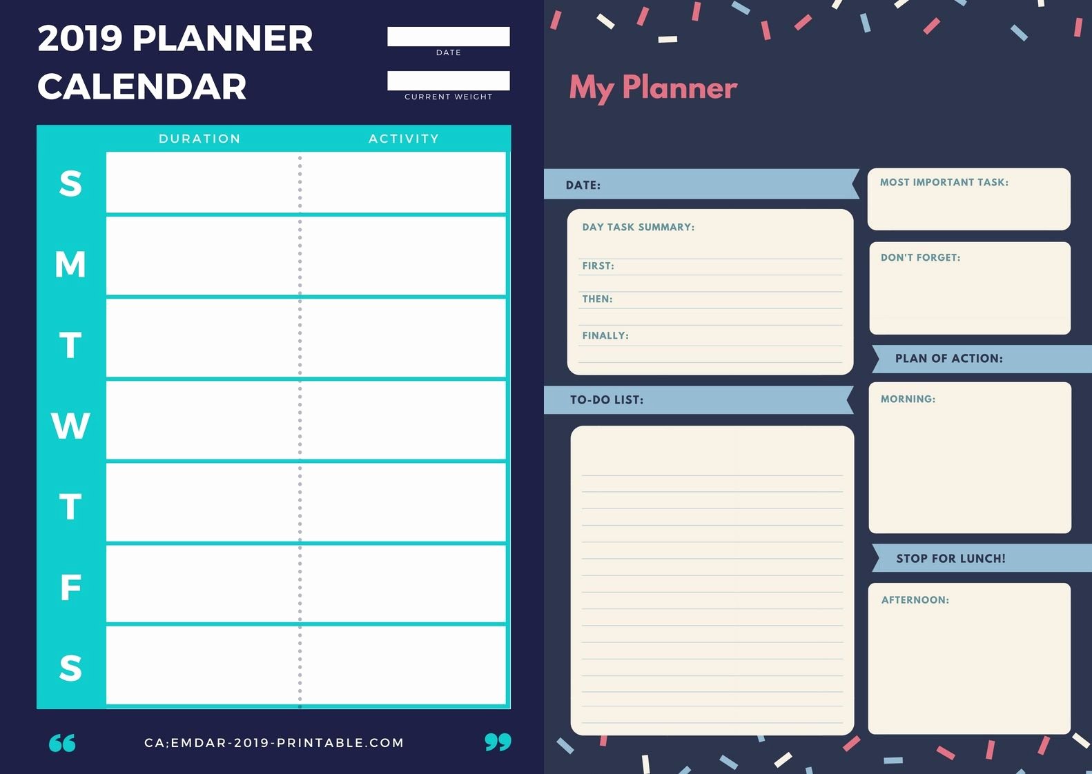 Printable Daily Planner 2019 Best Of 2019 Calendar Printable Templates Word Excel Wallpapers