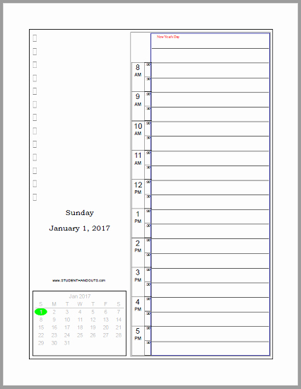 Printable Daily Planner 2019 Lovely Daily Bullet Style Journal Planner Free to Print 2017