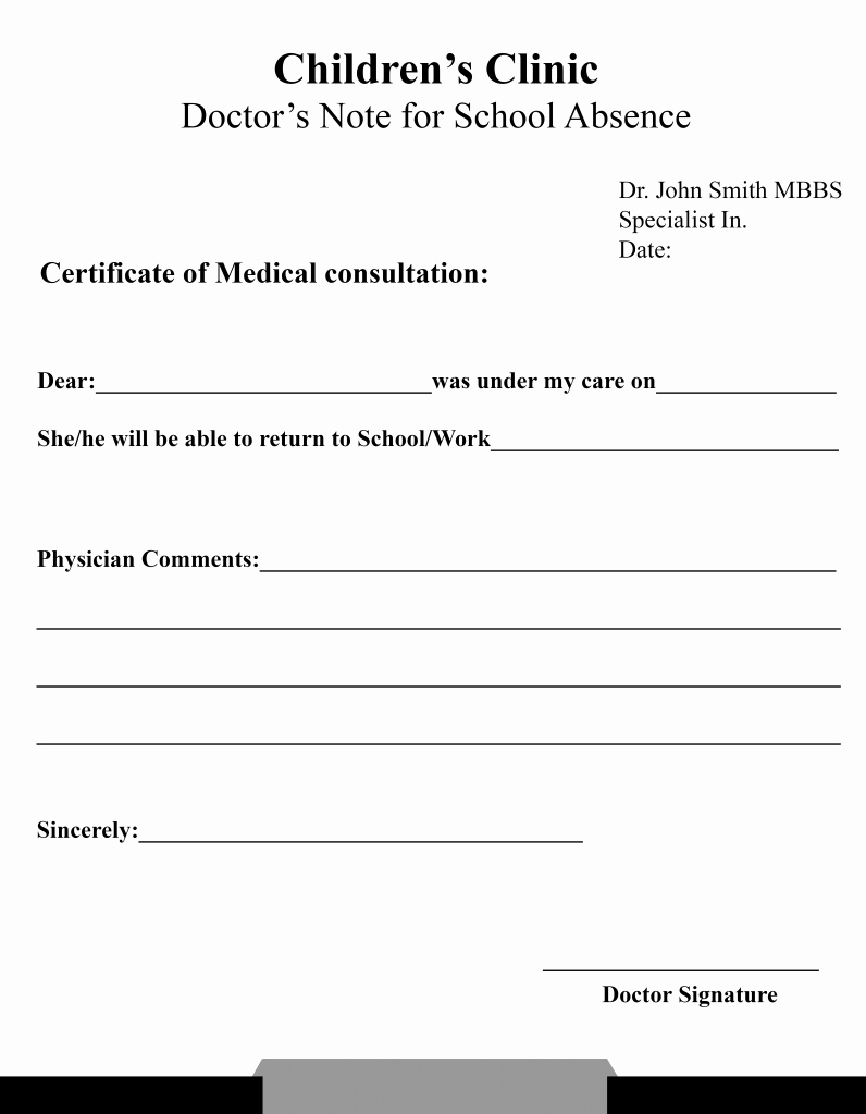 Printable Fake Doctors Notes Free Awesome 15 Free Printable Fake Doctors Note Template for Work