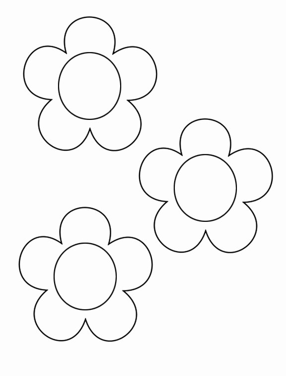 Printable Flower Template Cut Out Awesome Early Play Templates Mothers Day Flower Templates and