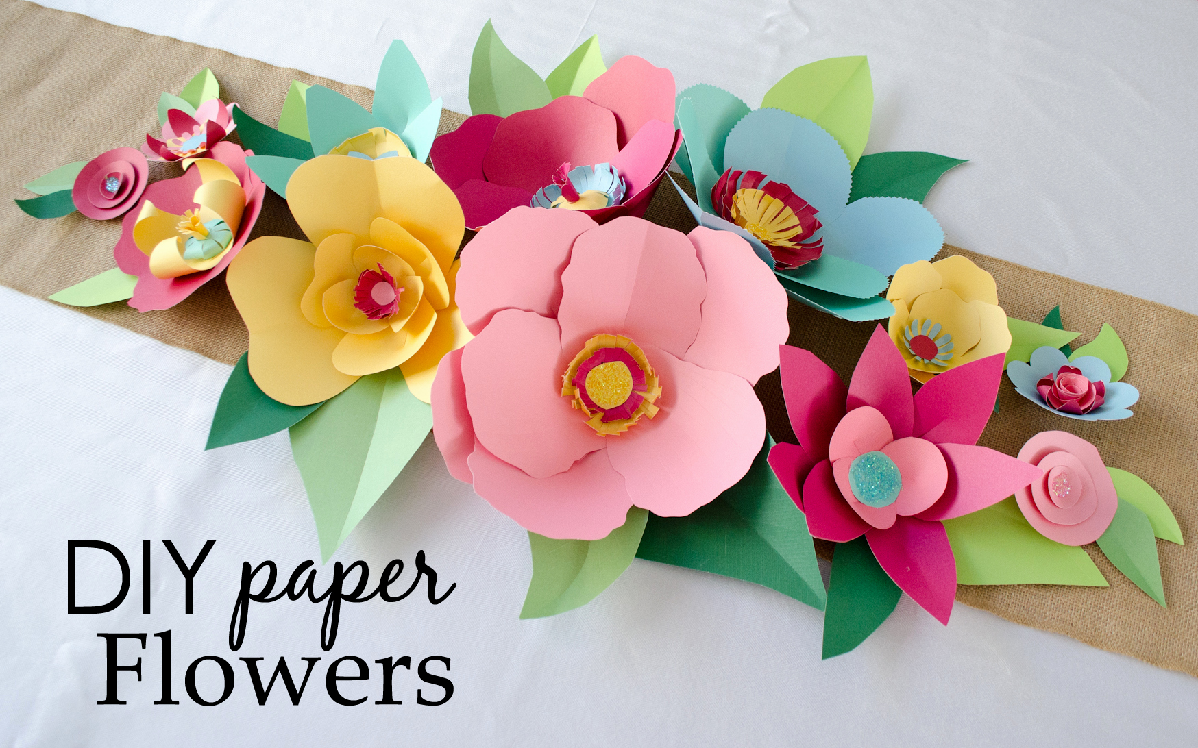 Printable Flower Template Cut Out Beautiful Diy Hand Cut Paper Flowers Project Nursery