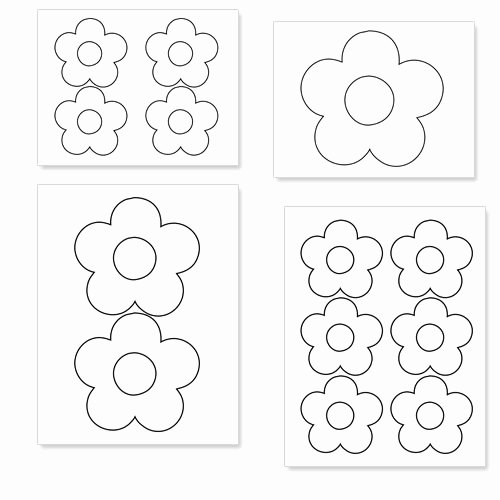 Printable Flower Template Cut Out Elegant Printable Flower Shapes to Cut Out — Printable Treats