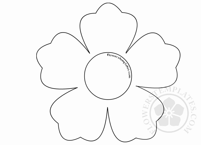 Printable Flower Template Cut Out Fresh Printable Flower Shape Cut Out