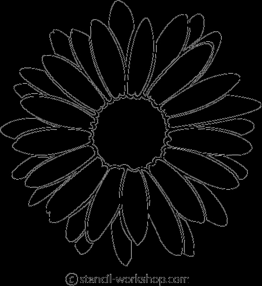 Printable Flower Template Cut Out Inspirational Image Detail for Daisy Flower Stencil Free Daisy Flower