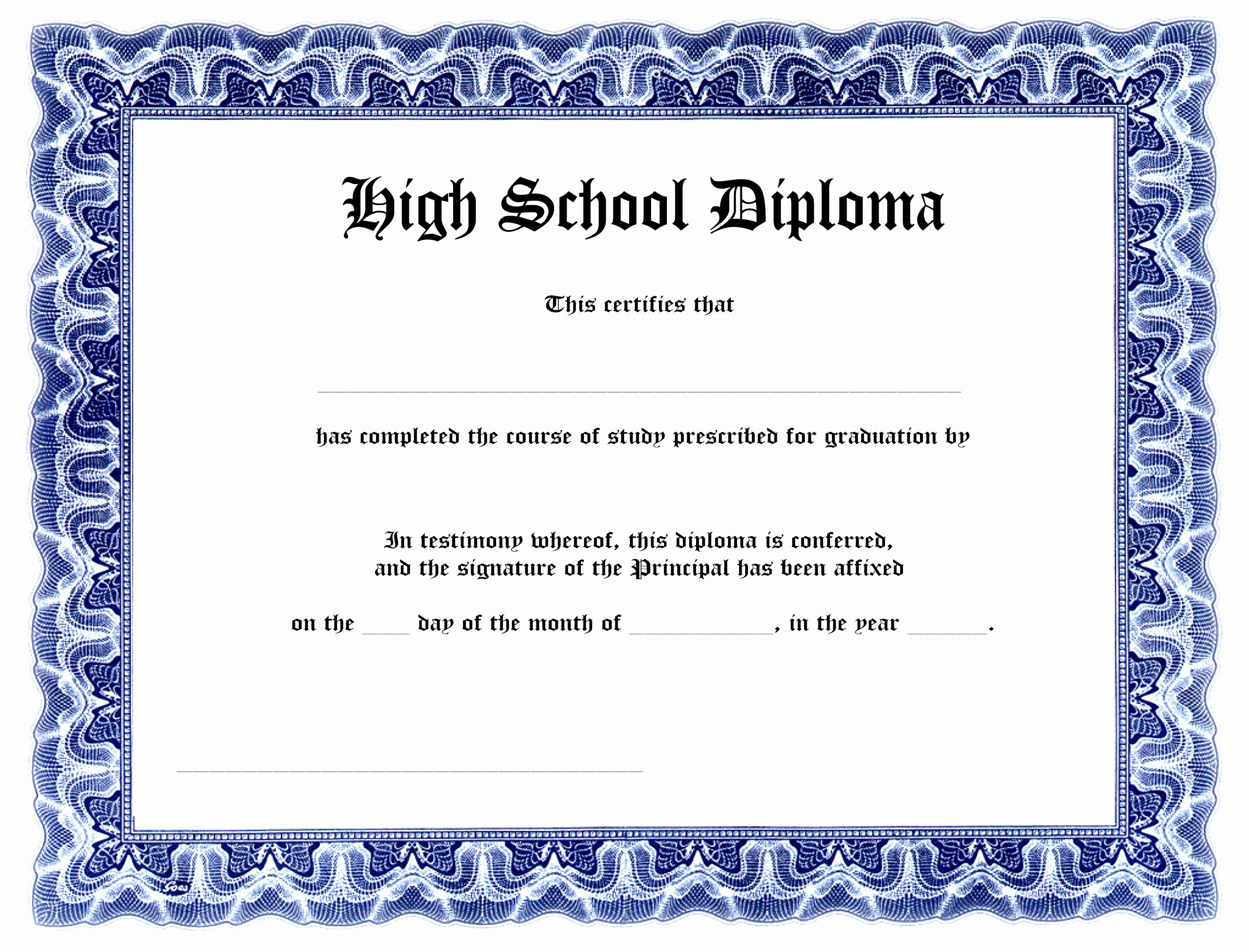 Printable High School Diploma Inspirational 9 Printable Fake Diploma Templates Tiati