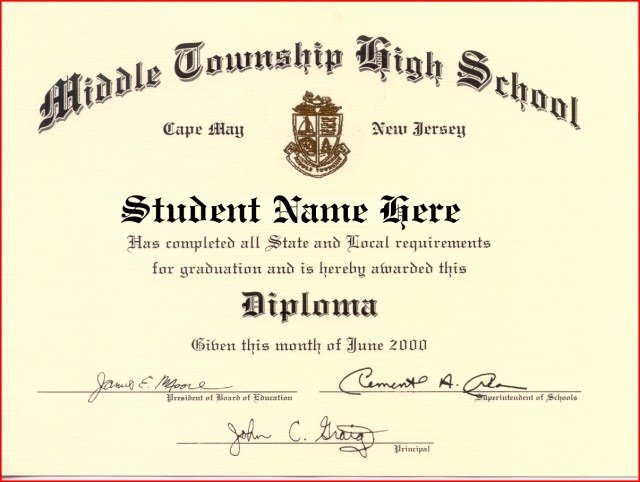 Printable High School Diploma New 25 High School Diploma Template 2019 Free Doc