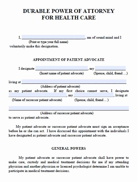 Printable Power Of attorney Awesome Free Printable Power Of attorney form Generic