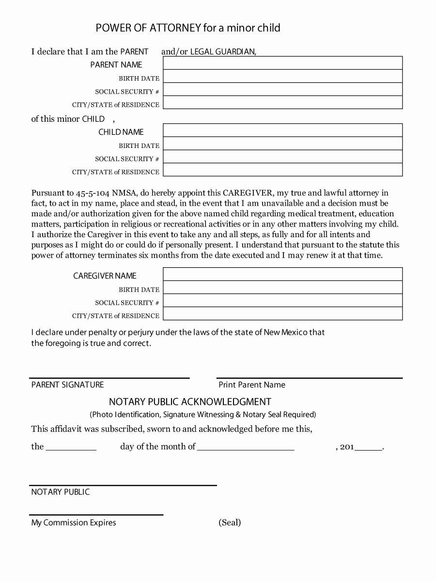 Printable Power Of attorney Lovely 50 Free Power Of attorney forms &amp; Templates Durable