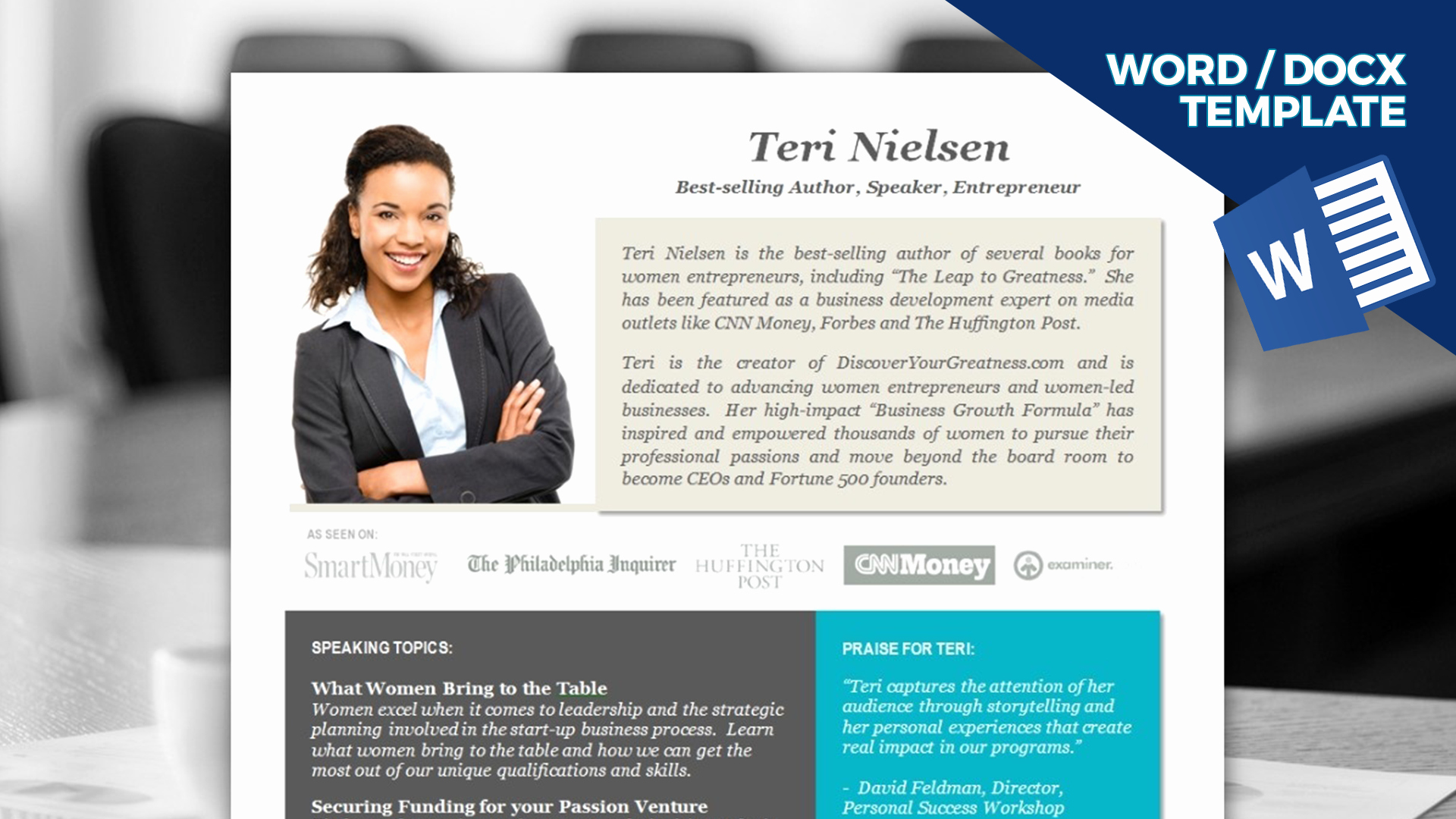 40 Professional Bio Template Word Desalas Template
