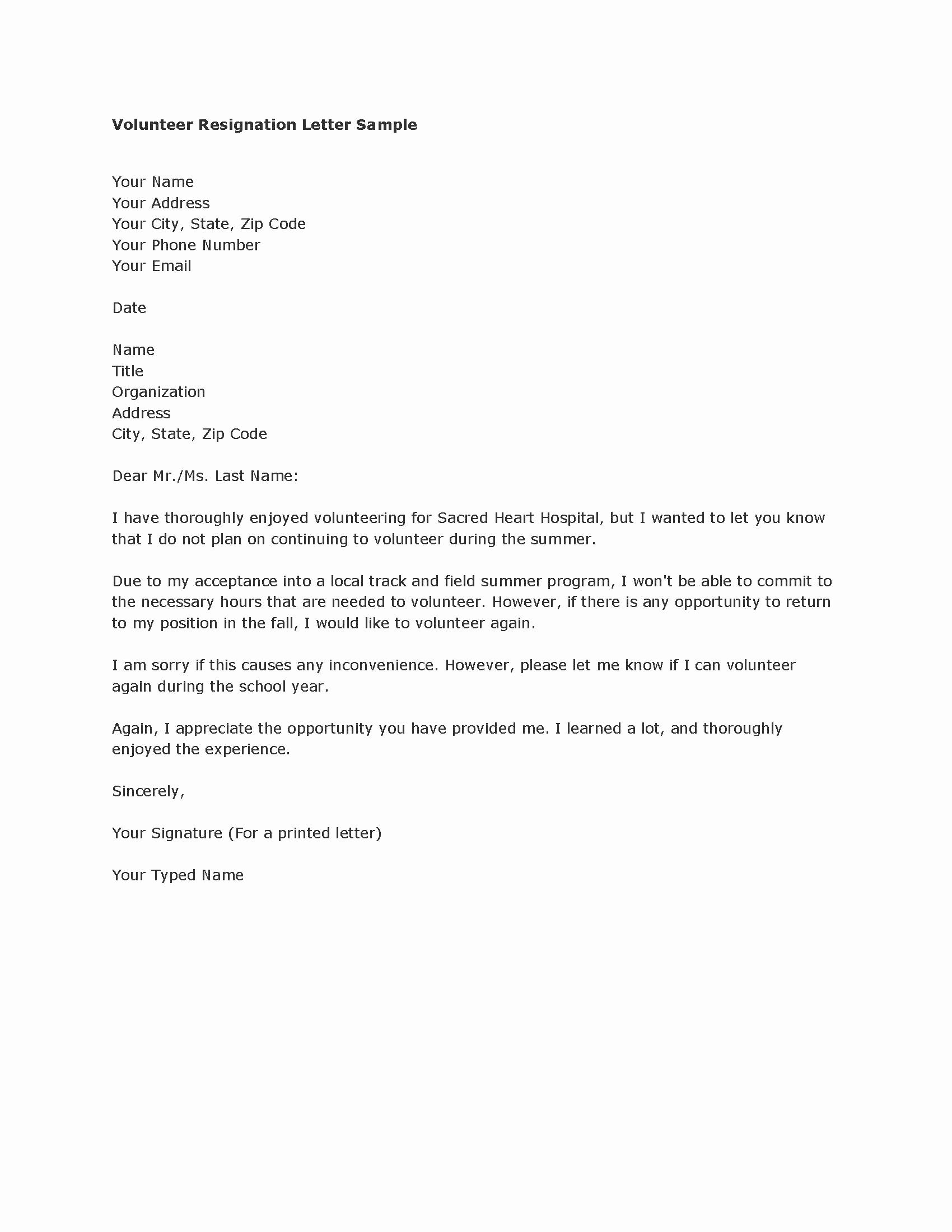 Professional Letter Of Resignation Inspirational Download Resignation Letters Pdf &amp; Doc