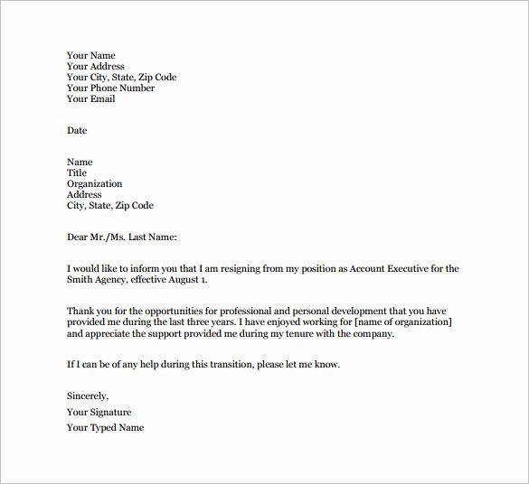 Professional Letter Of Resignation Luxury Dos and Don Ts for A Resignation Letter