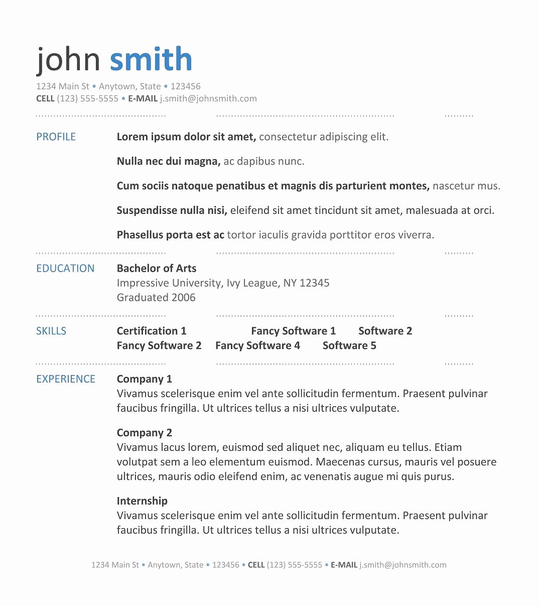Professional Resume Template Free Best Of 9 Best Free Resume Templates for Freshers
