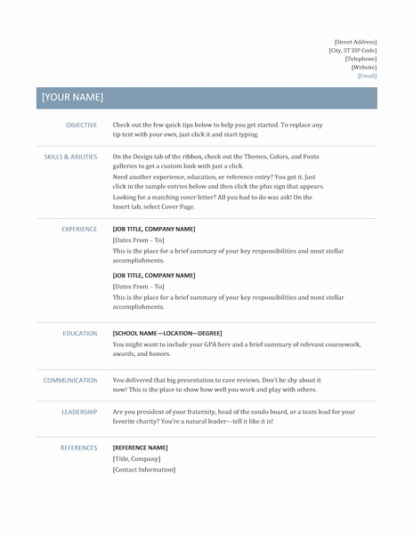 Professional Resume Template Free Lovely Professional Resume Template Resume Cv