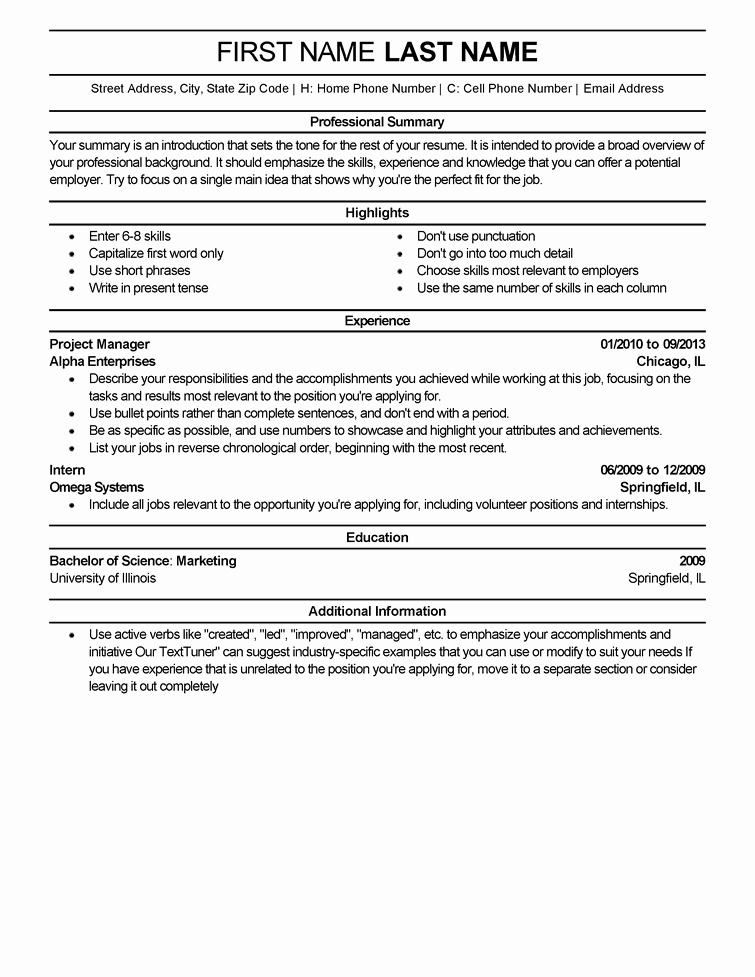 Professional Resume Template Word Fresh 15 Of the Best Resume Templates for Microsoft Word Fice