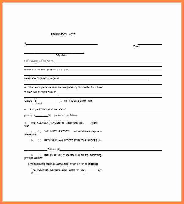 Promissory Notes Templates Free Elegant 7 Promissory Note and Security Agreement form