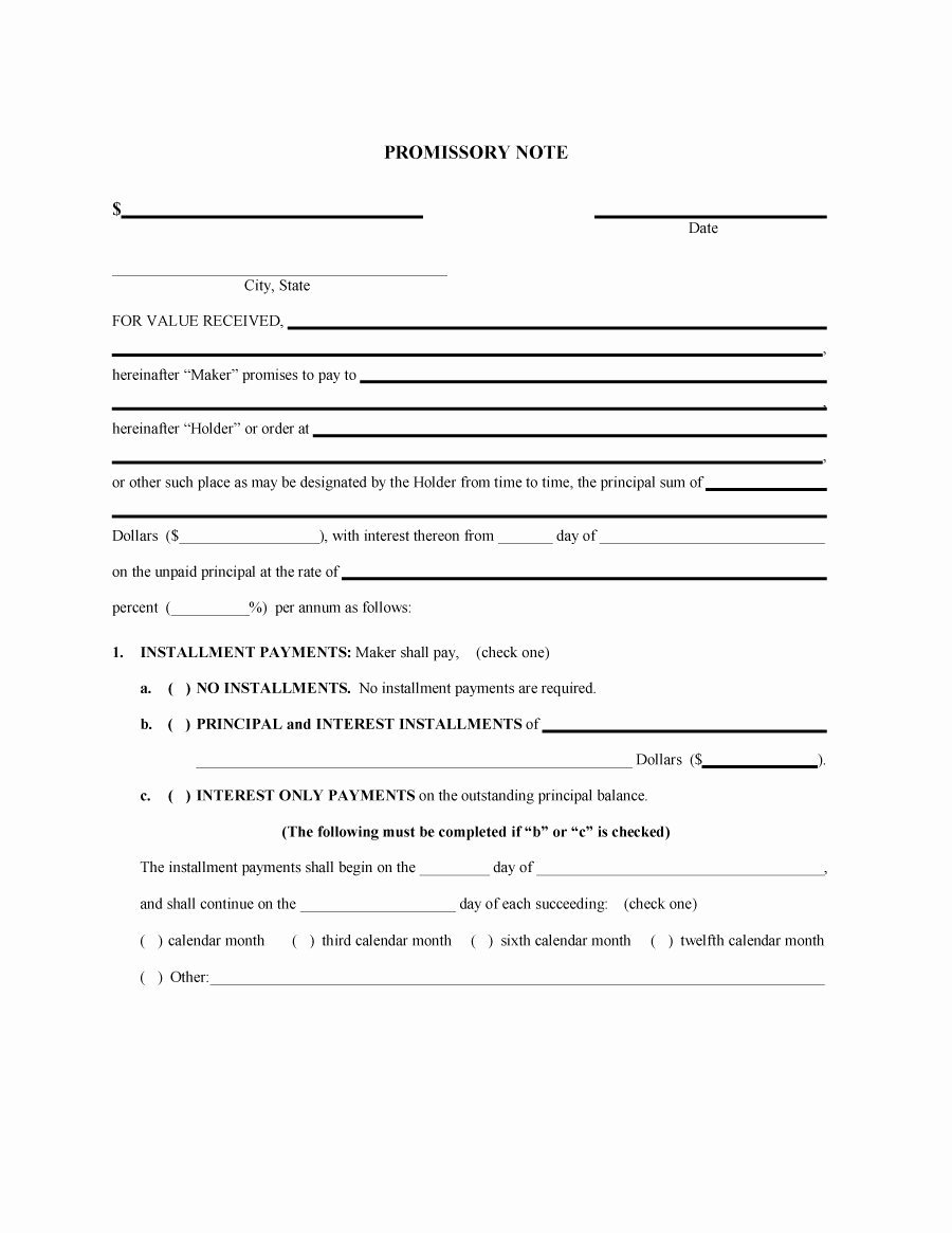 Promissory Notes Templates Free New 43 Free Promissory Note Samples &amp; Templates Ms Word and
