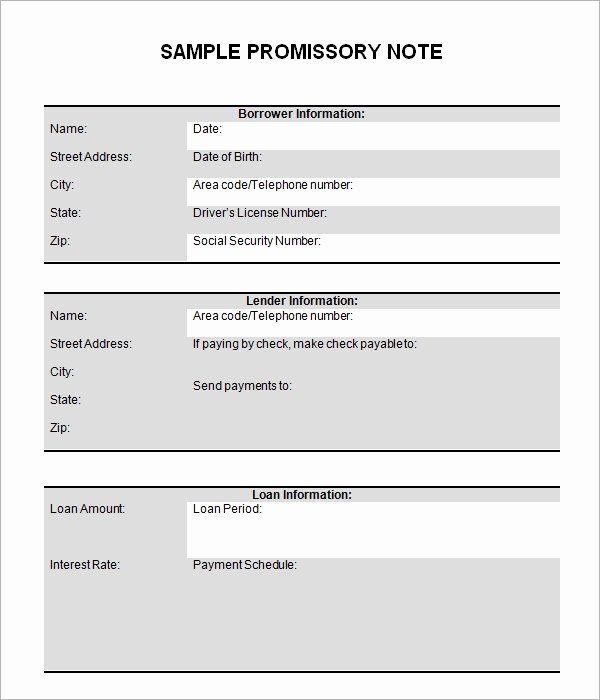 Promissory Notes Templates Free New Promissory Note 26 Download Free Documents In Pdf Word