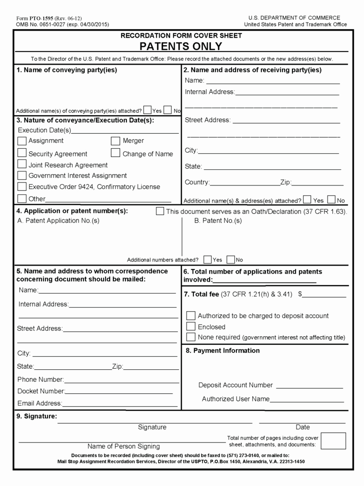 Provisional Patent Application form Beautiful Provisional Patent Application form Application for