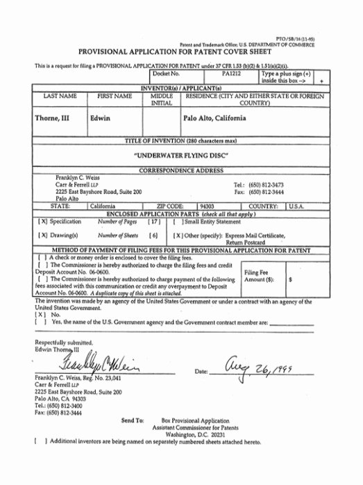 Provisional Patent Application form Luxury Provisional Patent Template