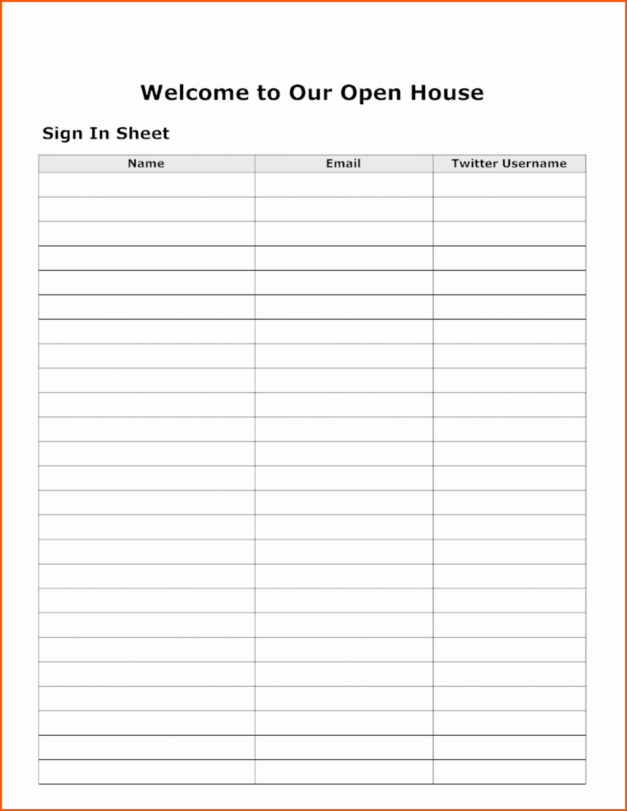 Real Estate Sign In Sheet Awesome 15 Sign In Sheet Template Free